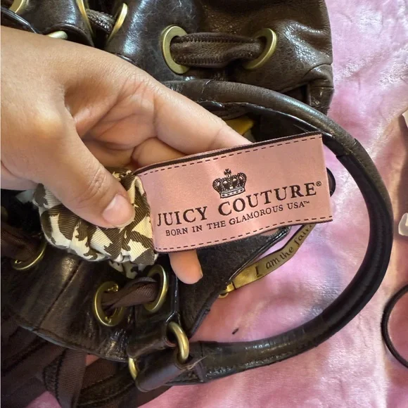 Juicy Couture Brown Leather Shoulder Bag - Picture 12 of 13